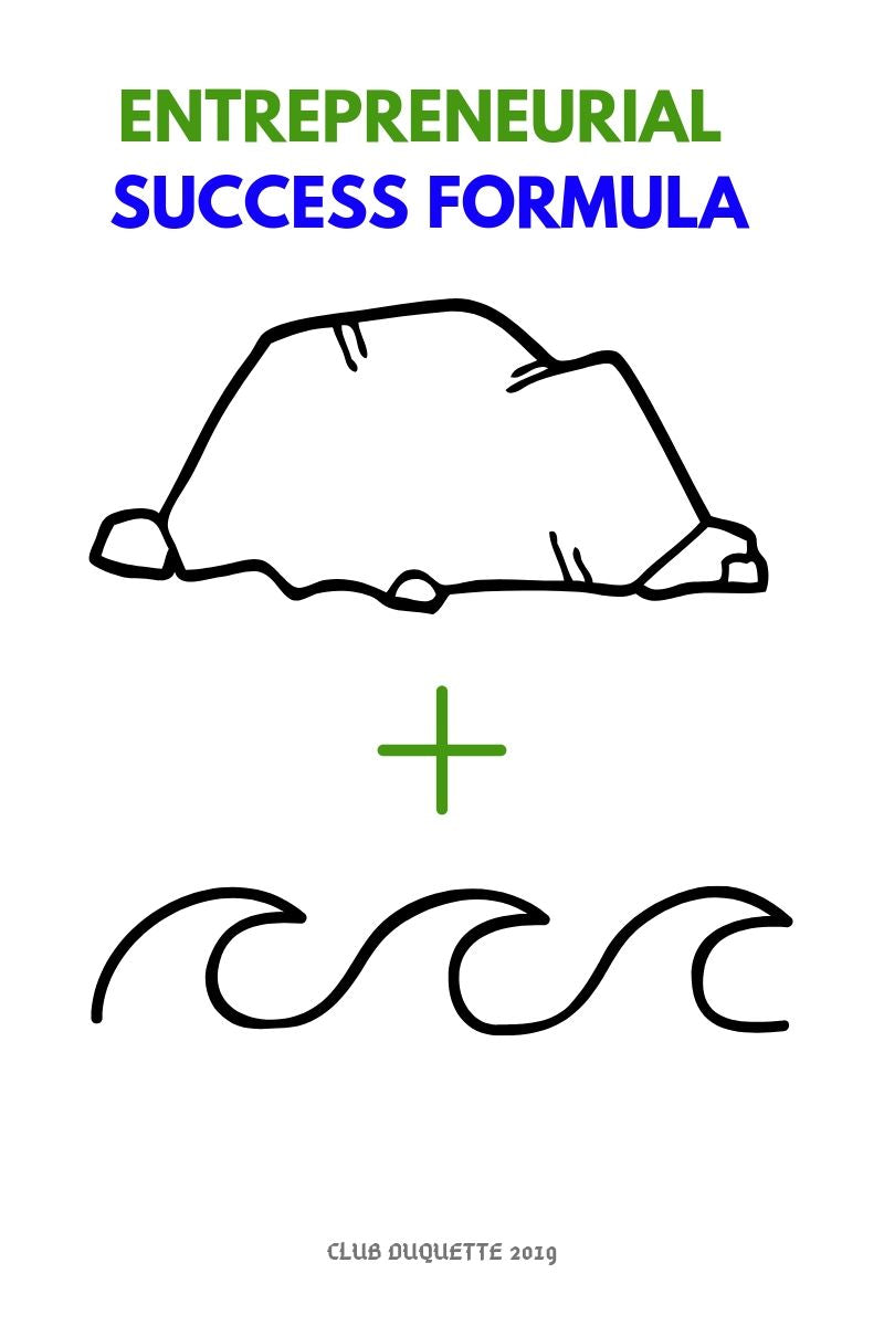 HOW TO SURVIVE + THRIVE AS ENTREPRENEURS: BE THE ROCK AND THE COOL WATER