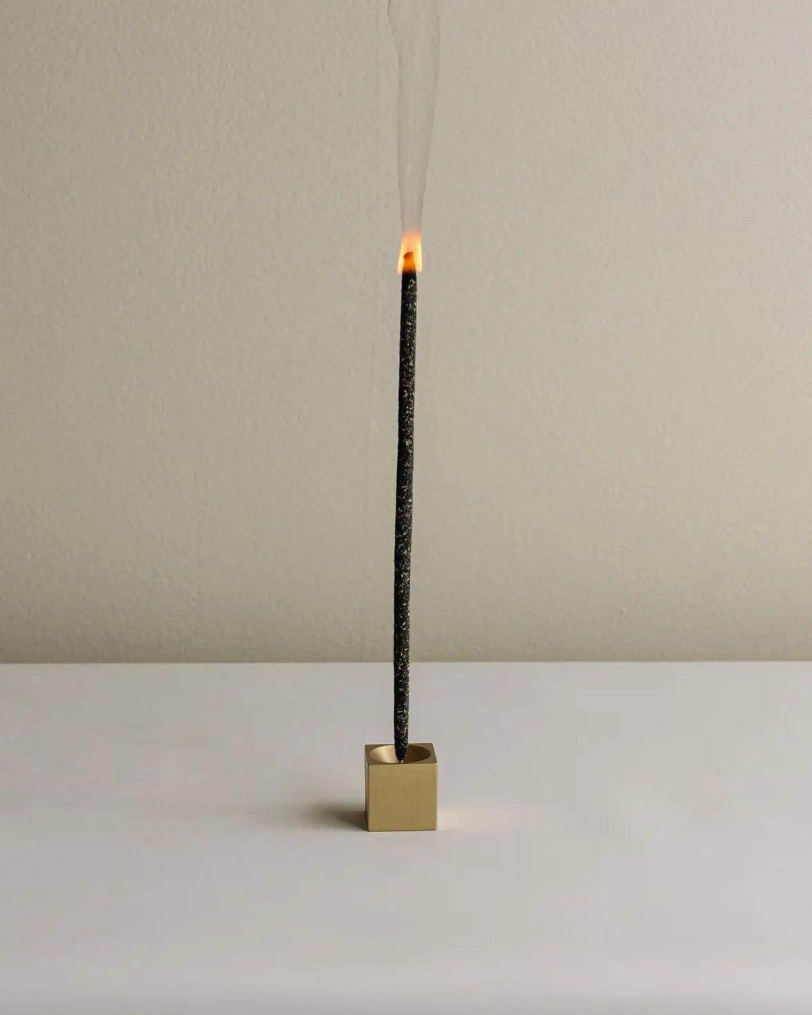 Cubic Brass Incense Holder