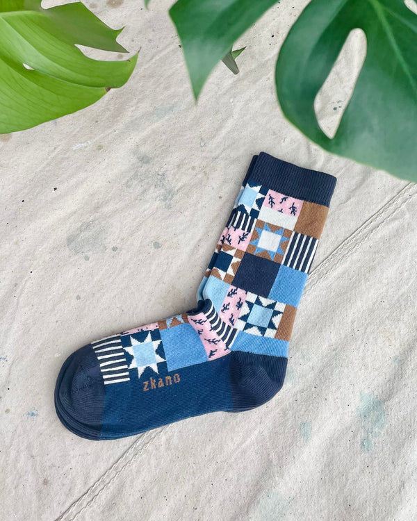 Dolly Patchwork Crew Sock