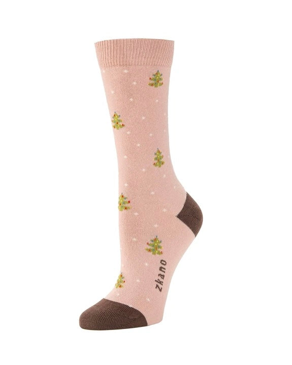 Wintery Trees Crew Socks