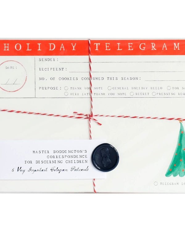 Holiday Telegram Postcards