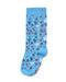 Floral Pattern Socks in Supima Cotton Powder Blue